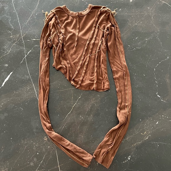 SAMI MIRO VINTAGE ASYMMETRIC LONG SLEEVE SHIRT - Picture 1 of 3